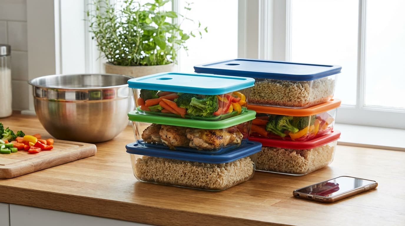 Meal prep grocery lists: from one dinner to twelve containers
