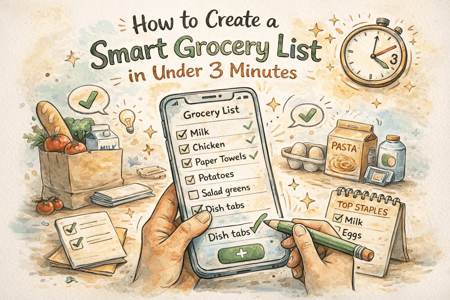 How to Create a Smart Grocery List in Under 3 Minutes