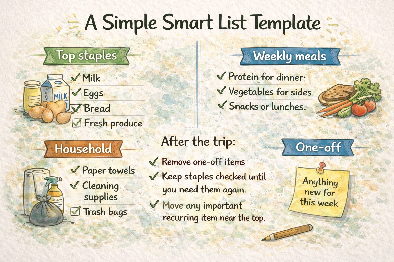 A simple smart list template