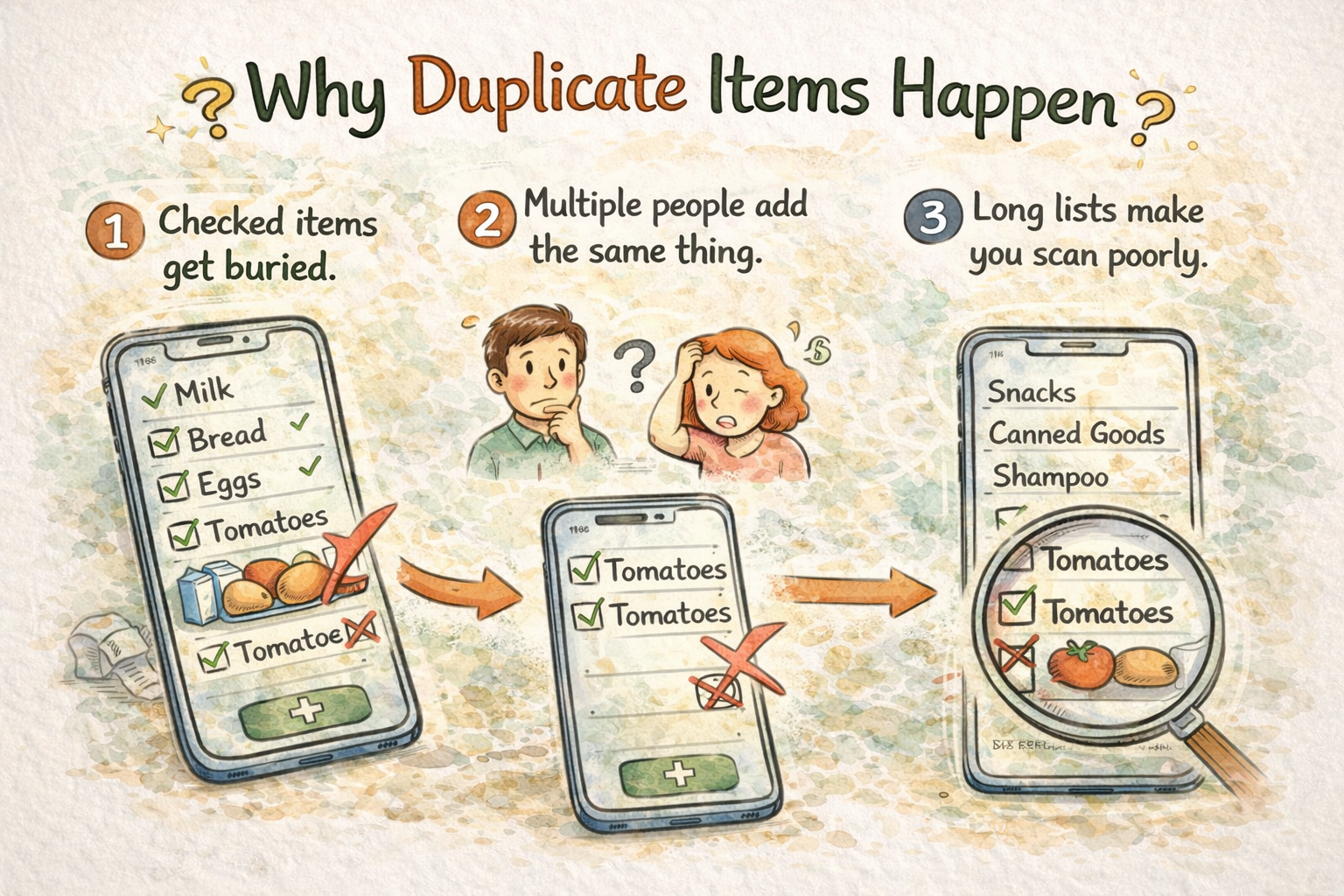 Why duplicate items happen